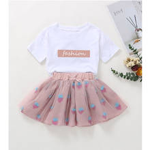 Summer Girl Short Skirt Suit New Children Princess Dress Puff Skirt Girl Baby Outer Wear Cake Skirt Short Skirt 2-piece Set 2024 - buy cheap