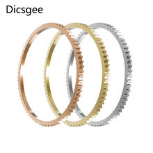 Cremo-Anillos intercambiables de engranaje ancho de 1mm para mujer, conjunto de combinación apilable, anillo femenino, maquinaria Bague Acier para niña 2024 - compra barato