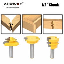 LAVIE 3pcs 12mm 1/2" Shank Tenon Router Bits Set Drawer Molding 45 Degree Lock Miter Bit Glue Joint Wood Milling Cutter MC03130 2024 - buy cheap