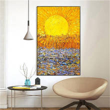 China Top Artist Hand-painted High Quality Impressionist Starry Night Oil Painting Van Gogh Oil Painting Starry  NORDIC Wall Art 2024 - buy cheap