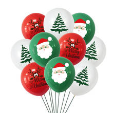 10Pcs/Set Christmas Balloons Latex Confetti Balloons Xmas Baloon Navidad Party Christmas Decoration for Party Globos Belen 2024 - buy cheap