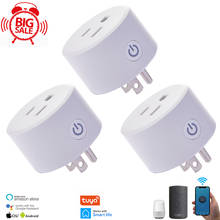US Plug Mini WiFi Smart Socket 10A Power Plug Outlet Remote Control Energy Monitor Works With Amazmart Home And Alexa/Google 2024 - buy cheap
