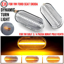 Seta/pisca automotiva com led e dinâmico, seta de direção, para vw transporter t5, polo, golf3 4, passat b5, sharan, lupo, bora, multivan 2024 - compre barato