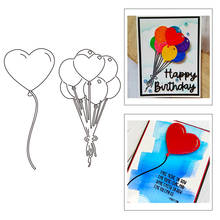 2021 New Happy Birthday Balloon Metal Cutting Dies For DIY Craft Making Greeting Card and Album Scrapbooking No Clear Stamps Set 2024 - buy cheap