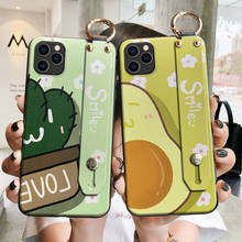 Cute Fruit Phone Case for iPhone 11 12 13 Pro MAX XS MAX XR 8 7 6 Plus Soft Back Cases Wrist Strap Capa Ladies Cover for Samsung 2024 - buy cheap