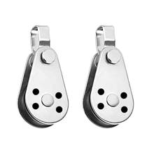 2pcs Rope Pulley Block 316 Stainless Steel Fixed Sheave for Marine Kayak Canoe Boat Sailing (Type A) 2024 - buy cheap