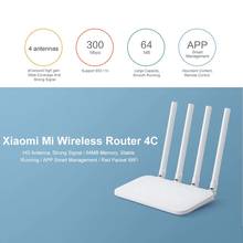 Xiaomi Mi WIFI Router 4C 64 RAM 300Mbps 2.4G 802.11 b/g/n 4 Antennas Band Wireless Routers WiFi Repeater Mihome APP Control 2024 - buy cheap