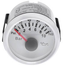 Medidor de pressão de óleo de carro, para barco, 5 bar/10 bar medidor de pressão do combustível m10 * 1 & npt1/8 sensor 2024 - compre barato