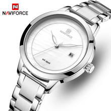 Naviforce relógio feminino de luxo, relógio de pulso impermeável de quartzo para mulheres, de marca superior 2024 - compre barato