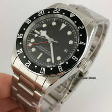 Corgeut-Reloj de pulsera para hombre, accesorio masculino de lujo, automático, deportivo, militar, mecánico, lume Schwarz Bay GMT, 41mm 2024 - compra barato