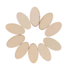DIY  New Embellishment Craft oval Wooden Decor Ornaments Art Crafts Wedding&Party Supplies 2024 - buy cheap