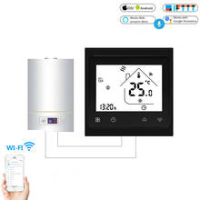 Verifique o termostato do aquecedor a gás inteligente BHT-002 tuya com controle remoto por aplicativo de temperatura 3a e funciona com alexa e google home 2024 - compre barato
