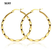 XLNT 30mm 40mm 50mm 60mm Exaggerate Big Smooth Circle Hoop Earrings Brincos Simple Party Round Loop Earrings for Women Jewelry 2024 - buy cheap