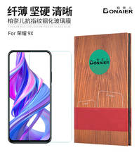 For Huawei Honor 9X Bonaier Glass Screen Protector 9H Tempered Glass Protector for huawei honor 9X pro 6.59 2024 - buy cheap