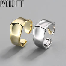 Anéis de corrente lisos grandes, vintage, boêmios, para mulheres, homens, aberto, retrô, anéis antigos, joias de casamento 2024 - compre barato