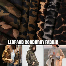 100*150cm Leopard Pattern Velvet Fabric Soft Corduroy Fabric For Diy Sewing Pants Dress Kids Clothing Curtain Bag Garment Crafts 2024 - buy cheap