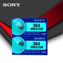 Sony-Botón de celda de óxido de plata, accesorio hecho en Japón, 364 100% Original, 1,55 V, para reloj, 364, SR621SW, V364, SR60, SR621, AG1, 2 unids/lote 2024 - compra barato