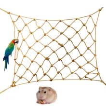 Parrot Bird Cage Toy Game Hanging Rope Climbing Net Swing Ladder Parakeet Hamster Macaw Play Gym Toys Small Pet Toy 2024 - buy cheap