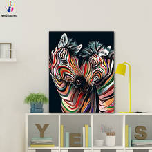 Diy colorings imagens por números com cores a zebra imagem desenho pintura por números emoldurado casa 2024 - compre barato