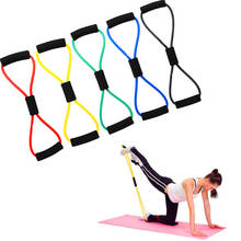 Bandas de goma de resistencia para hacer ejercicio, expansor de material TPE de 8 palabras para Fitness, Yoga y gimnasio 2024 - compra barato