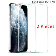 Vidrio Protector para iPhone XR X XS Max SE 2020 7 8 Plus 6 6S, película protectora de pantalla HD de vidrio templado para iPhone 11 Pro, 2 uds. 2024 - compra barato