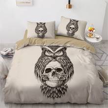 Simple 3D Bedding Sets Duvet Quilt Cover Set Comforter Bed Linen Pillowcase King Queen Full Double Size Skull Home Texitle 2024 - buy cheap