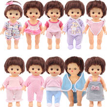 Pijamas de dibujos animados para muñecas Mellchan, ropa de muñeca de 25Cm, apta para muñecas Nenuco, bebé, hermana, para exteriores y uso diario a nuestra generación 2024 - compra barato