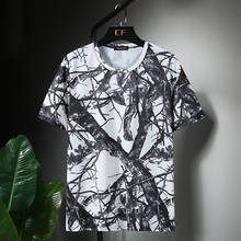 Camiseta de manga corta para hombre, Camiseta holgada informal de seda de hielo con cuello redondo, estampado de talla grande 3XL-9XL 10XL 11XL, nueva llegada 2024 - compra barato