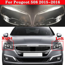 Car Front Headlight Cover For Peugeot 508 2015-2016 Headlamp Lampshade Lampcover Head Lamp light Covers glass Lens Shell Caps 2024 - buy cheap