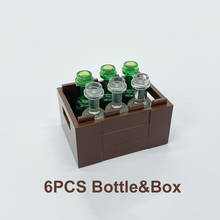 [MOC Hub] Коробка для бутылок и контейнеров, строительные блоки, совместимые с крупными брендами детских сборных игрушек 30150, раннее обучение, дизайн ручной работы 2024 - купить недорого