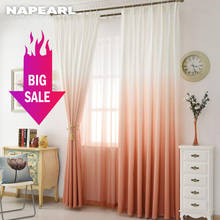NAPEARL Solid Color Rainbow Summer Curtain Window Modern Bedroom Living Room Voile sheer panel kitchen ready made 2024 - buy cheap