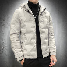 Mens Parka Coat Cotton-Padded Jacket Hooded Collar Warm Bomber Jacket Mens autumn Winter Casual Slim Jacket Outwear Sport Coat 2024 - buy cheap