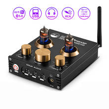 Bluetooth 5.0 HIFI 6J5 Valve Tube Preamp Bass Preamplifier Stereo Audio Headphone Amplifier USB DAC APTX 2024 - buy cheap