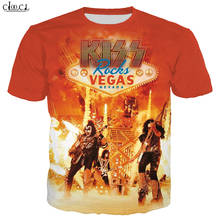 Rock Kiss Metal Band T Shirt Women's Men's 3D Print Classic Short Sleeve Fashion Streetwear Star Sweatshirt Couple Tops 2024 - buy cheap