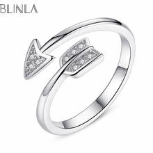 BLINLA Fashion Classic Wedding Engagement Crystal Rings for Women Statement Geometric Zircon Arrow Female Ring 2019 Hot Jewelry 2024 - buy cheap