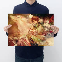 Аниме Natsume друзья учетная запись крафт-бумага ретро постер украшение дома картина-Наклейка на стену 50,5*35 см 2024 - купить недорого