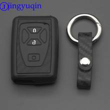 jingyuqin 2/3/4/5 Buttons Remote Carbon Silicone Car Key Case Cover For Toyota Reiz Avalon Revia Previa Alphard Prius 2024 - buy cheap