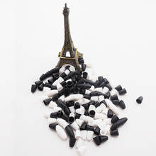 Chenkai colar de plástico com fechos, colar para diy de 100 pares, pulseiras de lagosta, fecho de gancho, 2 cores 2024 - compre barato