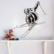 Buy Skiing Wall Stickers Vinyl Decal Home Decor Art Decorative Decoration  Mural Winter Sport Ski Car Glass Decals CL370 in the online store Bruce  jin's store at a price of 17.97 usd