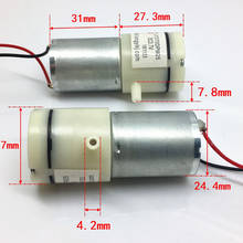 Micro bomba de aire de diafragma de vacío, esfigmomanómetro de succión de Motor pequeño 3,7, CC 3V, 370 V, piezas de tanque de agua de peces de acuario 2024 - compra barato