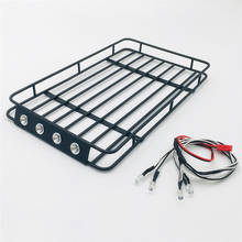 Roof Rack Luggage Carrier with LED Light for 1/10 Redcat GEN8 Scout II RC Crawler Car Parts Accessories 235*140*20mm 2024 - buy cheap