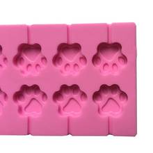 Molde de silicona 3D con forma de garra de gato, 12 cavidades, para piruletas, Chocolate, caramelo, Fondant, cachorro, pata de perro, jabonera para hornear 2024 - compra barato