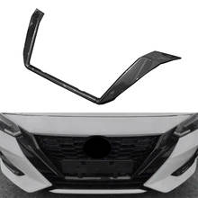 for Nissan Sentra Bluebird Sylphy Almera 2020 2021 Carbon Fiber Front Grille Grills Cover Trim Head Grills Strip 2024 - buy cheap