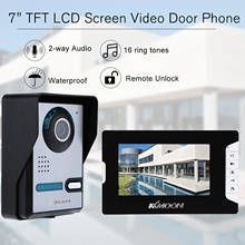 Video Intercom Wired Video Door Phone Doorbell with 7- inch Color Monitor and Waterproof Doorbell Support Unlock 2024 - buy cheap