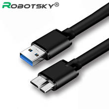Кабель USB 3,0 типа A-Micro B для Samsung S5 Note3 Micro B, кабель для зарядки, внешний жесткий диск HDD USB HDD кабель для передачи данных 2024 - купить недорого