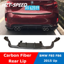 Kit de carrocería de coche estilo 3D F85, difusor trasero de fibra de carbono, labio de parachoques para BMW X5M X6M F86 2015 Up 2024 - compra barato