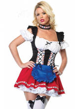 Free Shipping 2021 Hot Oktoberfest Halloween Costume For Women Sweetheart Beer Girl Adult Sexy Party Dress Plus Szie S-5xl!!! 2024 - buy cheap
