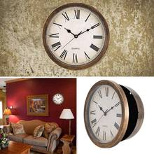 Vintage Wall Clock Safe Box Hidden Secret Storage Box Safe Money Jewelry Valuables Storage Box Home Decoration LESHP 2024 - buy cheap