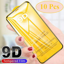 Protector de pantalla de película de pegamento completo curvado de vidrio templado 9D para Xiaomi Mi 11 Lite 11X Pro 11i 10i 10 10T F3 GT A4 M4 X3, 10 Uds. 2024 - compra barato