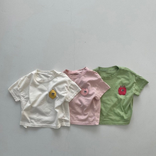 Camisetas de manga corta de dibujos animados Unisex, camisetas informales holgadas de algodón para niños y niñas, verano 2021 2024 - compra barato
